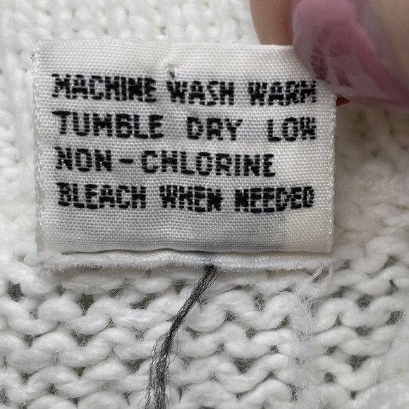 SOLD Vintage Original Venezia Sportswear 22/24 Sweater Ivory Short Sleeve Col… - Picture 8 of 8